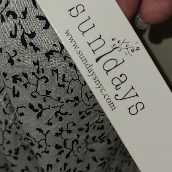 Sundays NYC Boho Tassle Tie Blouse - Picture 9 of 16